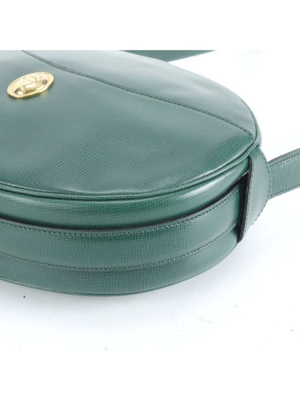 ★SOLD★ Dior Vintage Green Leather Shoulder Bag Crossbody Rem - Picture 4 of 9